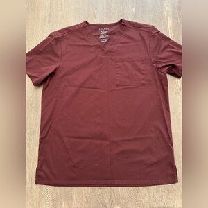 JAANUU RUST RED SCRUB TOP - Size Large SKU:223